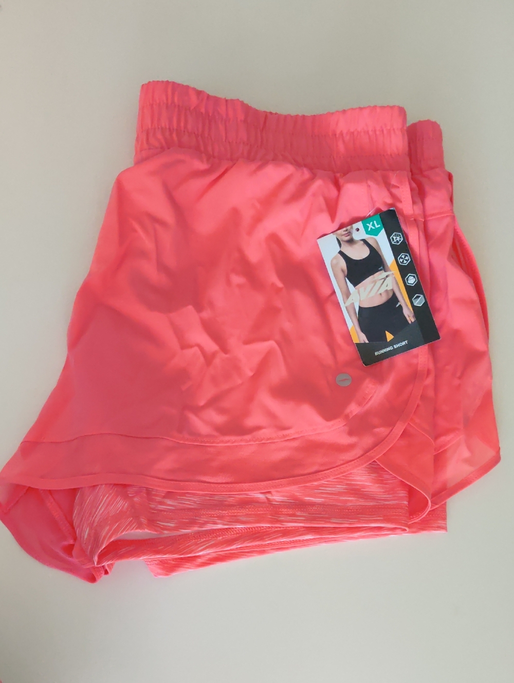 AVIA  Women's Running Shorts Athletic Coral/Pink - Size XL
